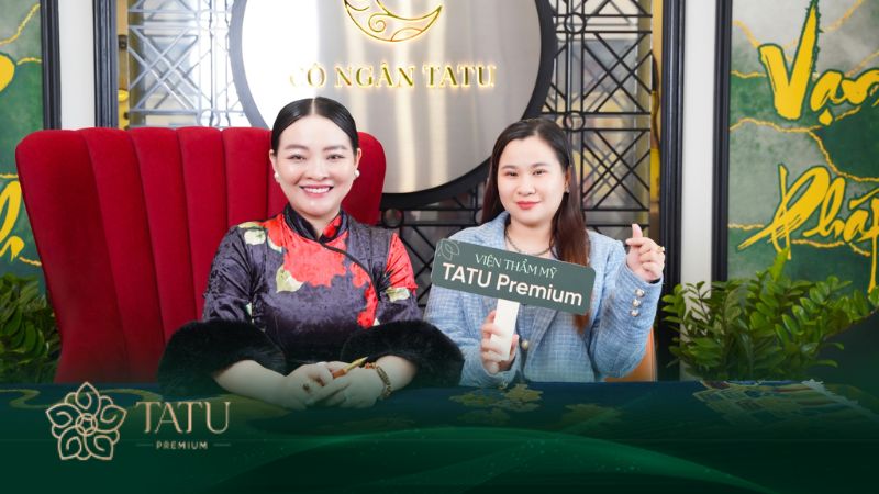 Hình ảnh cô Ngân và khách hàng